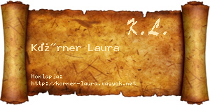 Körner Laura névjegykártya